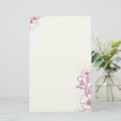 Papeterie Poppies en pourpre et parchemin (Debout devant)