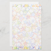 Papeterie Portée pour le papier à lettres d'étoiles (Devant / Derrière)