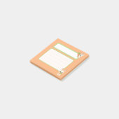 Papeterie Post-it Notes Lapin Mignon Orange (Incliné)