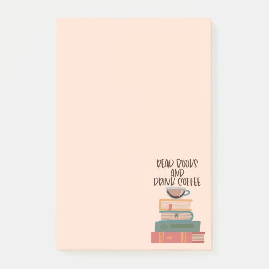 Papeterie Post-It Notes Lire des Livres et Boire d (Devant)