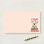 Papeterie Post-It Notes Lire des livres et boire d (Sur un bureau)