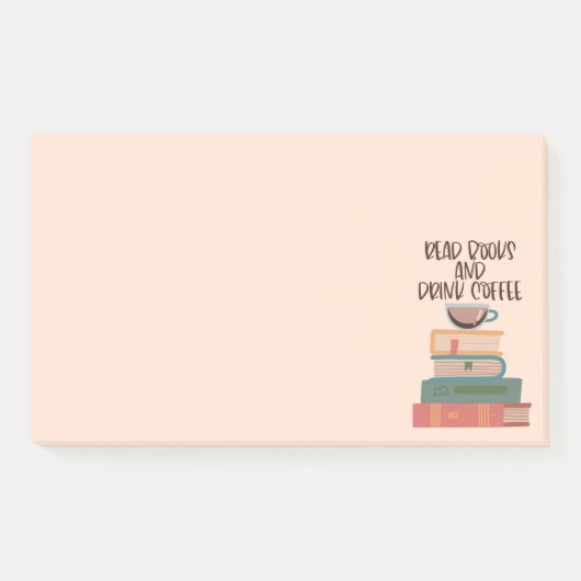 Papeterie Post-It Notes Lire des livres et boire d (Devant)