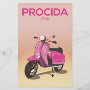 Papeterie Poster de vacances pour scooter Procida Italie