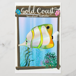 Papeterie poster de voyage Gold Coast Australia.