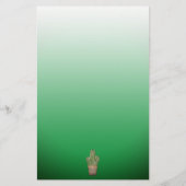 Papeterie Pots Cactus Green Ombre Modèle double face (Dos)