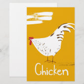 Papeterie Poulet vintage (Devant / Derrière)
