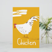 Papeterie Poulet vintage (Debout devant)