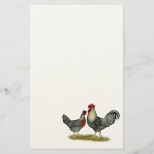 Papeterie Poulets crèmes de Legbar