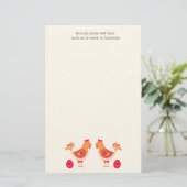 Papeterie Poulets OEufs Vide Papier personnel (Debout devant)