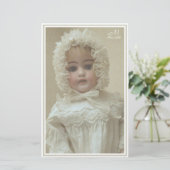 Papeterie Poupée d'antiquité victorienne Vintage (Debout devant)