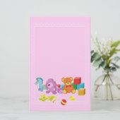 Papeterie Poupées mignonnes (Rose) (Debout devant)