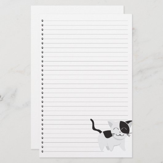 Papeterie pour animaux de compagnie à nappes souri (Devant / Derrière)