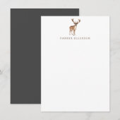 Papeterie pour cerfs - Hommes et Garçons - Cartes  (Devant / Derrière)