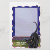 Papeterie pour chat noir (Devant / Derrière)