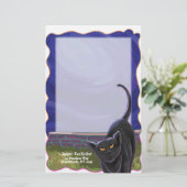 Papeterie pour chat noir (Debout devant)