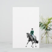 Papeterie pour Cheval à Dressage Noir (Debout devant)