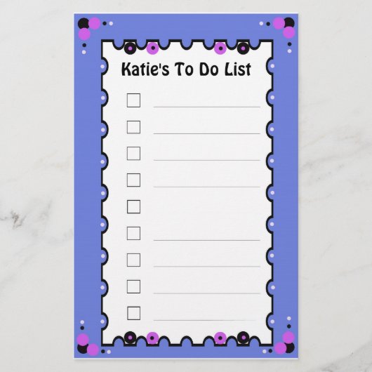 Papeterie Pour faire la liste (Devant)