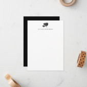 Papeterie pour piano - Cartes de notes pour piano (Devant/Arrière en situation)