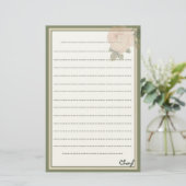 Papeterie Pour sa florale rustique (Debout devant)