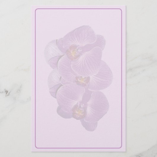 Papeterie pourpre vive d'orchidée (Devant)