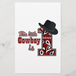 Papeterie Premier anniversaire de Cowboy