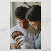 Papeterie Premier Noël en famille de trois (Dos)