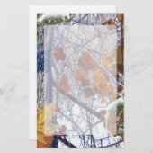 Papeterie Premier style de camouflage hivernal de neige (Devant / Derrière)