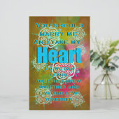 Papeterie Prenez mon coeur (Debout devant)