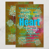 Papeterie Prenez mon coeur (Devant / Derrière)