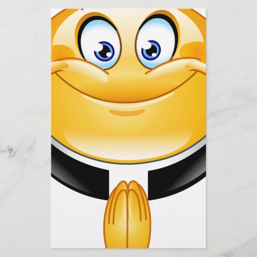 Papeterie prêtre émoji (Devant)