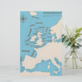 Papeterie Prévisions de navigation des îles britanniques en  (Debout devant)