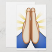 Papeterie prier émoji (Devant / Derrière)