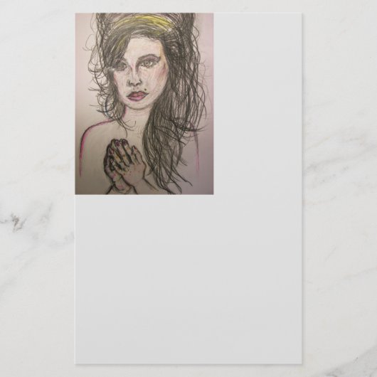 Papeterie Prière de la fille de la ruche (Devant)