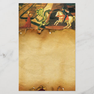 Papeterie PRINCESS  ST.GEORGE AND DRAGON, Brown Parchment