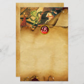 Papeterie PRINCESS ST.GEORGE DRAGON, Monogramme de rubis de  (Devant / Derrière)