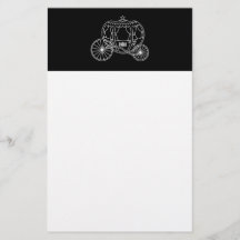 Princesse Carriage, Blanc sur Noir.