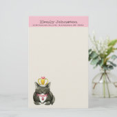Papeterie Princesse mignonne Kitty Custom Stationery (Debout devant)