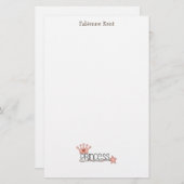 Papeterie Princesse rose · Princesse Wordart (Devant / Derrière)