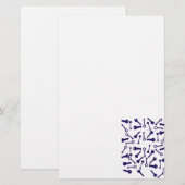 Papeterie Produit à motif bleu clé (Devant / Derrière)