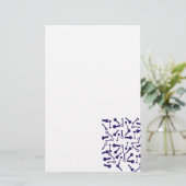 Papeterie Produit à motif bleu clé (Debout devant)