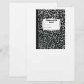 Papeterie Professeur de livre de composition (Devant / Derrière)