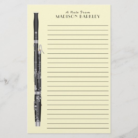 Papeterie Professeur de musique Bassoon (Devant)