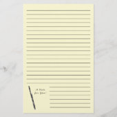 Papeterie Professeur de musique Bassoon (Dos)