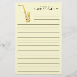 Papeterie Professeur de musique saxophone