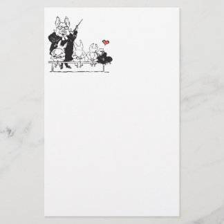 Papeterie professeur de porc avec des étudiants