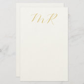 Papeterie Professional Classical Monogram Minimalist Plain (Devant / Derrière)
