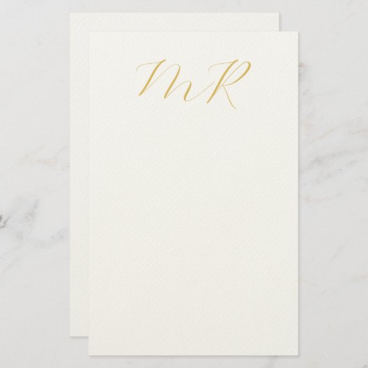 Papeterie Professional Classical Monogram Minimalist Plain (Devant / Derrière)