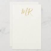 Papeterie Professional Classical Monogram Minimalist Plain (Devant / Derrière)