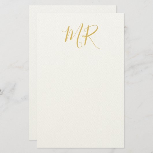 Papeterie Professional Classical Monogram Minimalist Plain (Devant / Derrière)