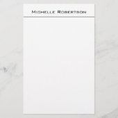 Papeterie Professional Minimalist Plain Simple Modern Name (Devant)